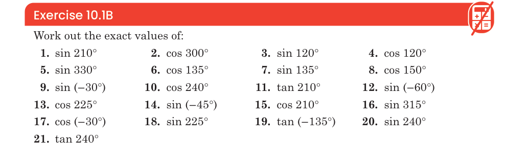 Exercise 10.1B