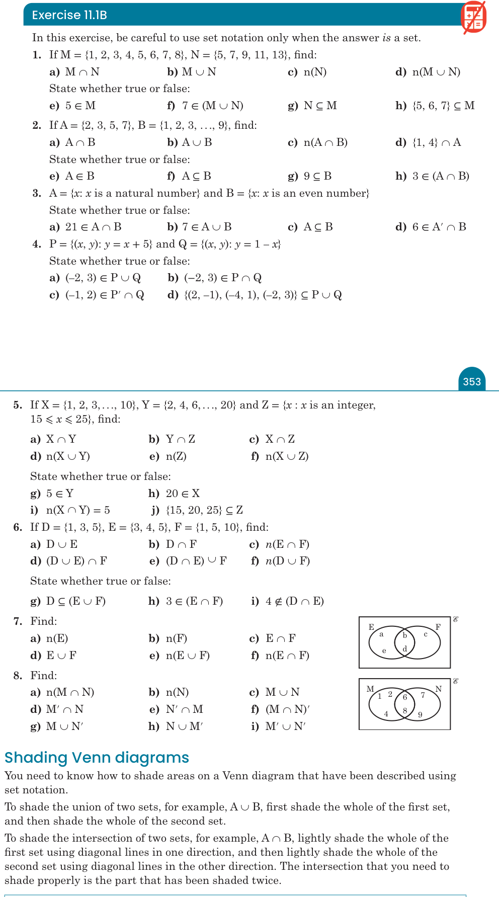 Exercise 11.1B