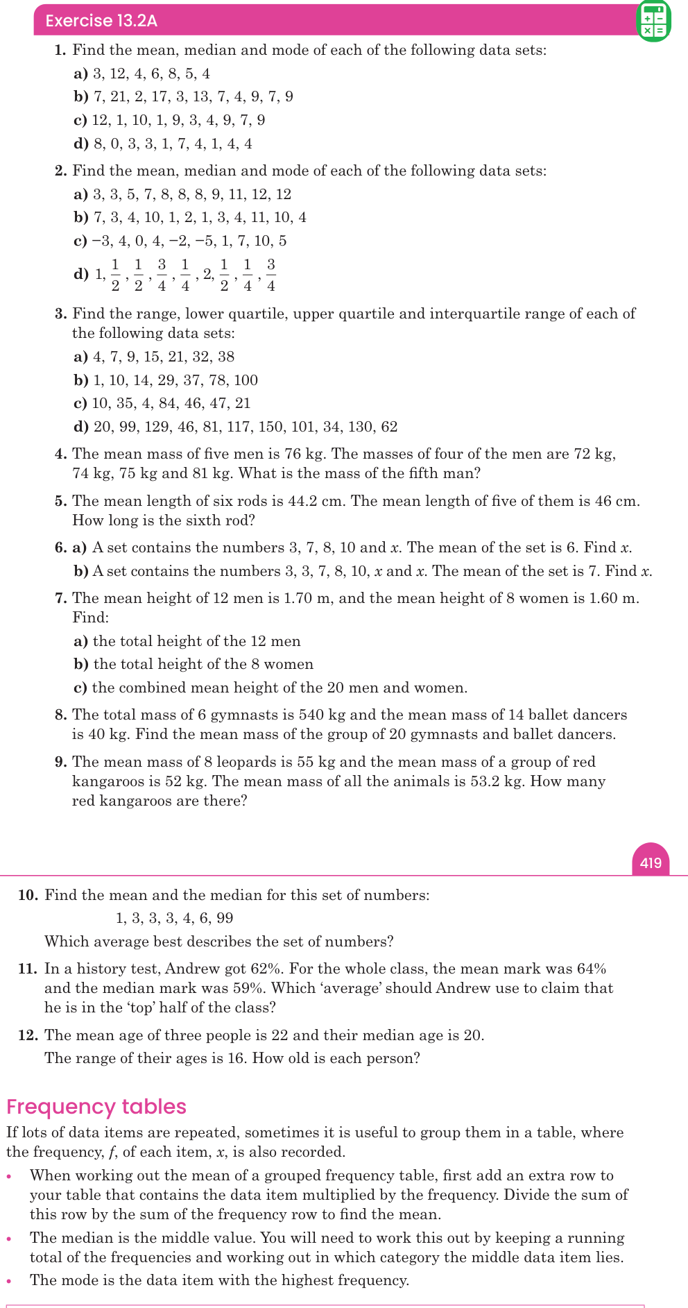 Exercise 13.2A