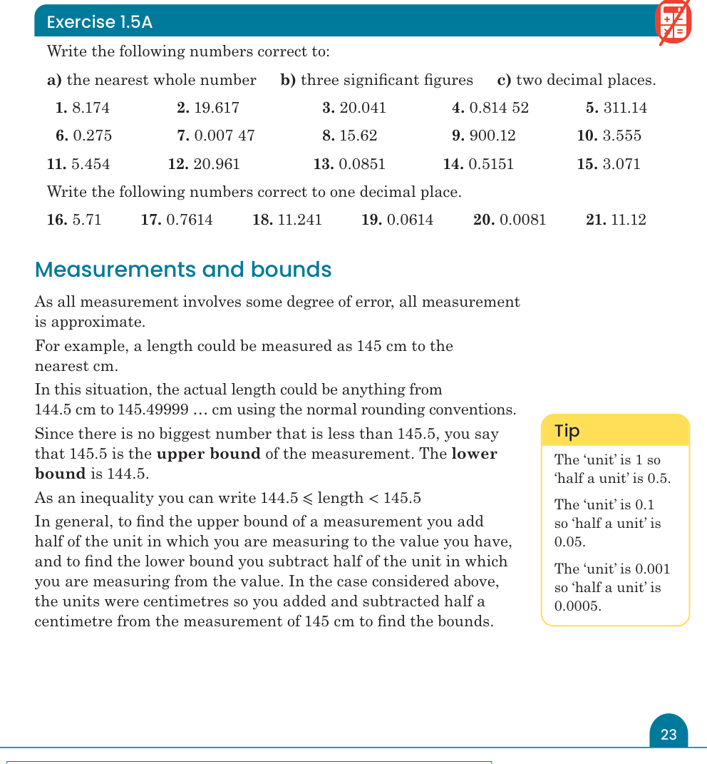 Exercise 1.5A