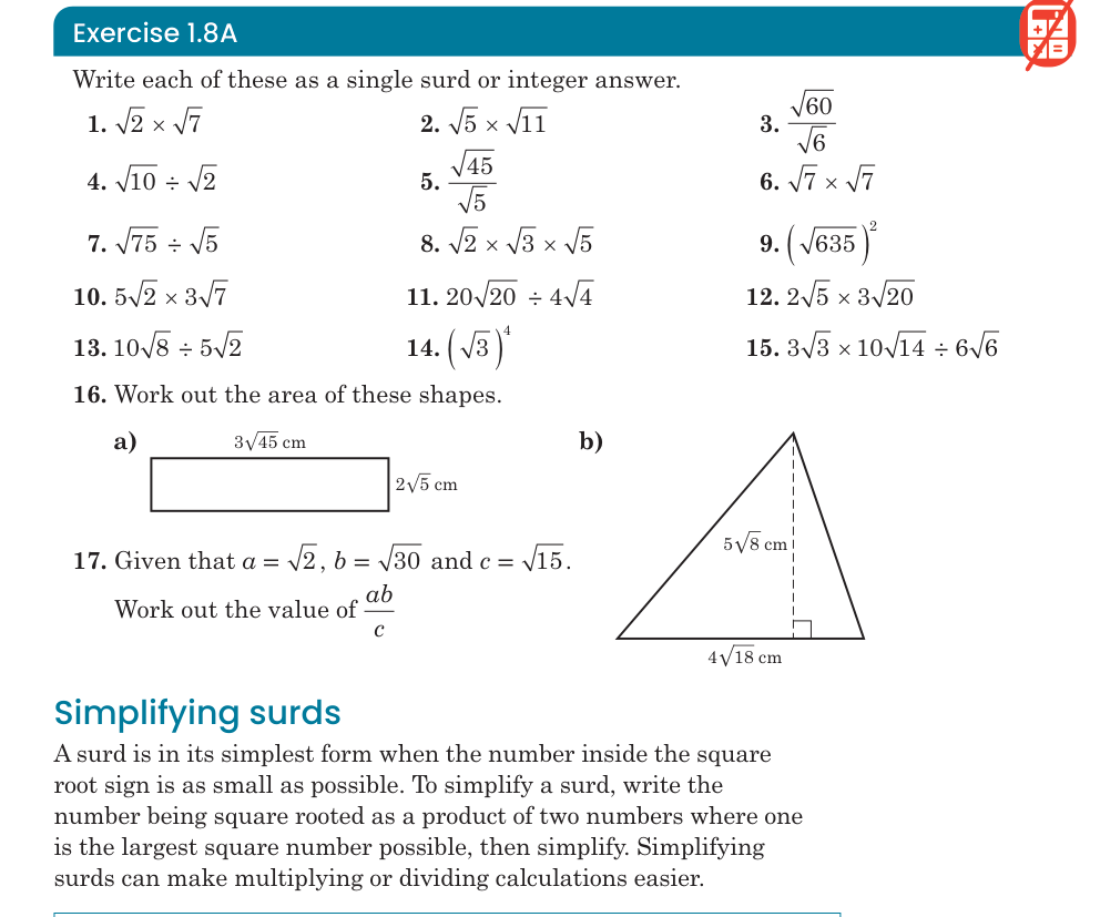 Exercise 1.8A