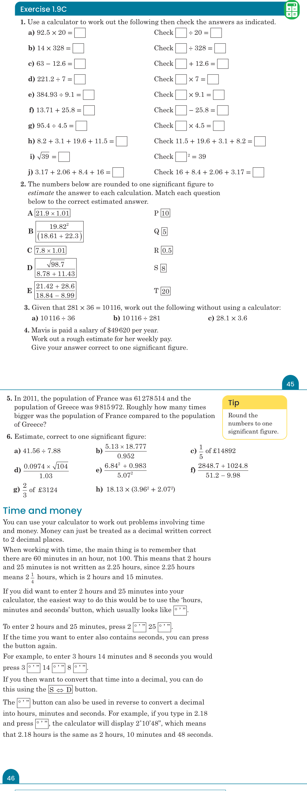 Exercise 1.9C