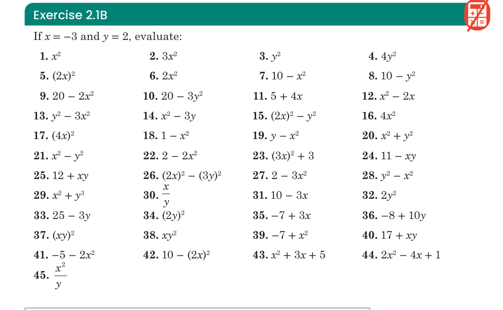 Exercise 2.1B