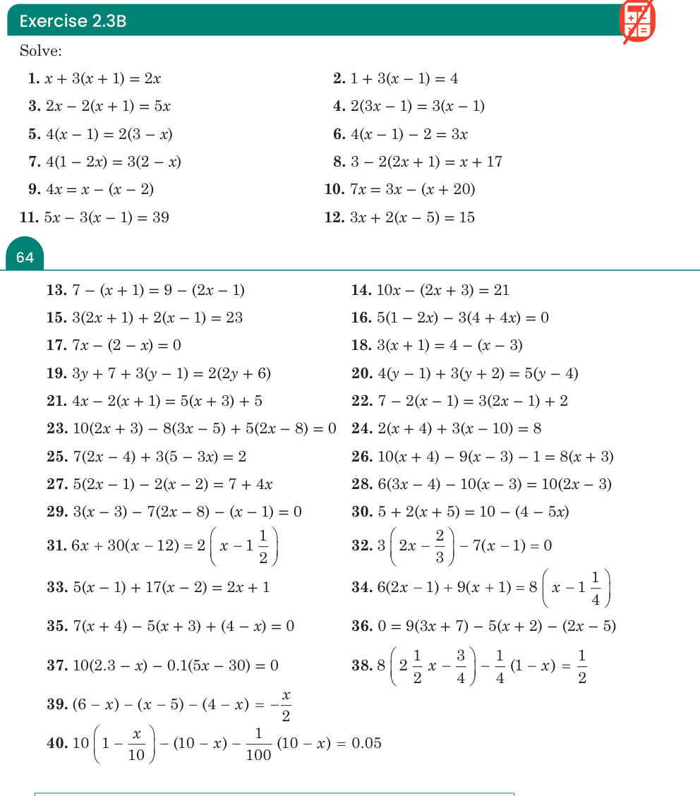 Exercise 2.3B