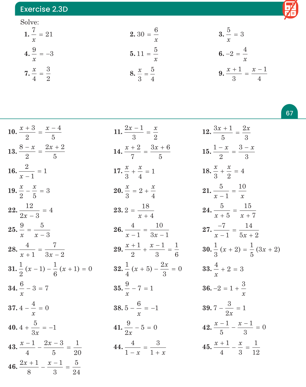 Exercise 2.3D