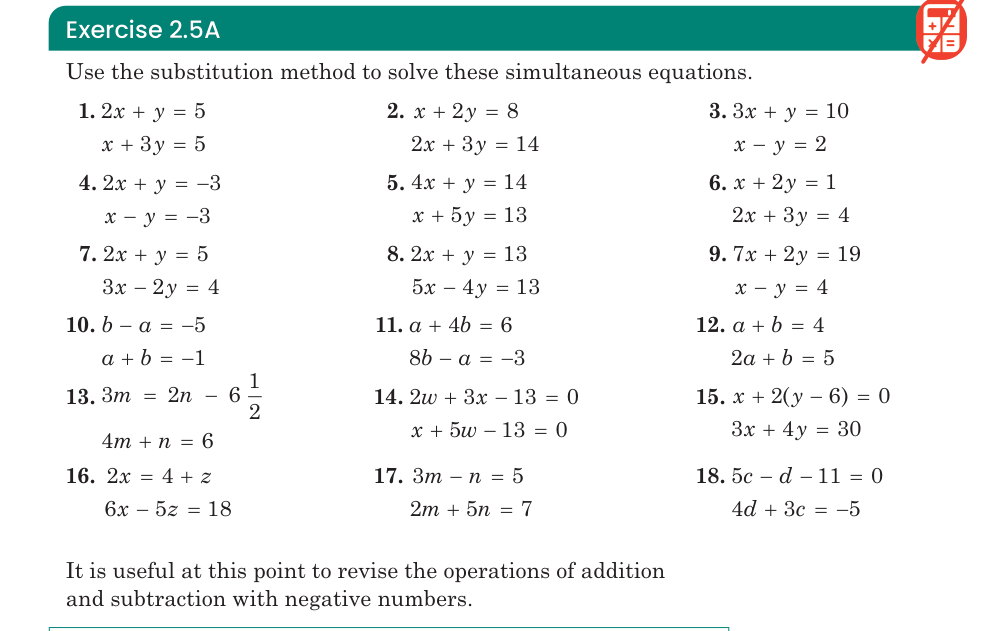 Exercise 2.5A