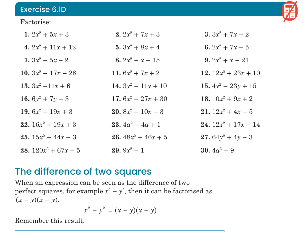 Exercise 6.1D