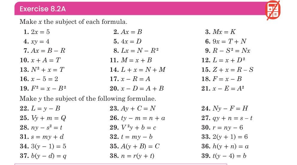 Exercise 8.2A