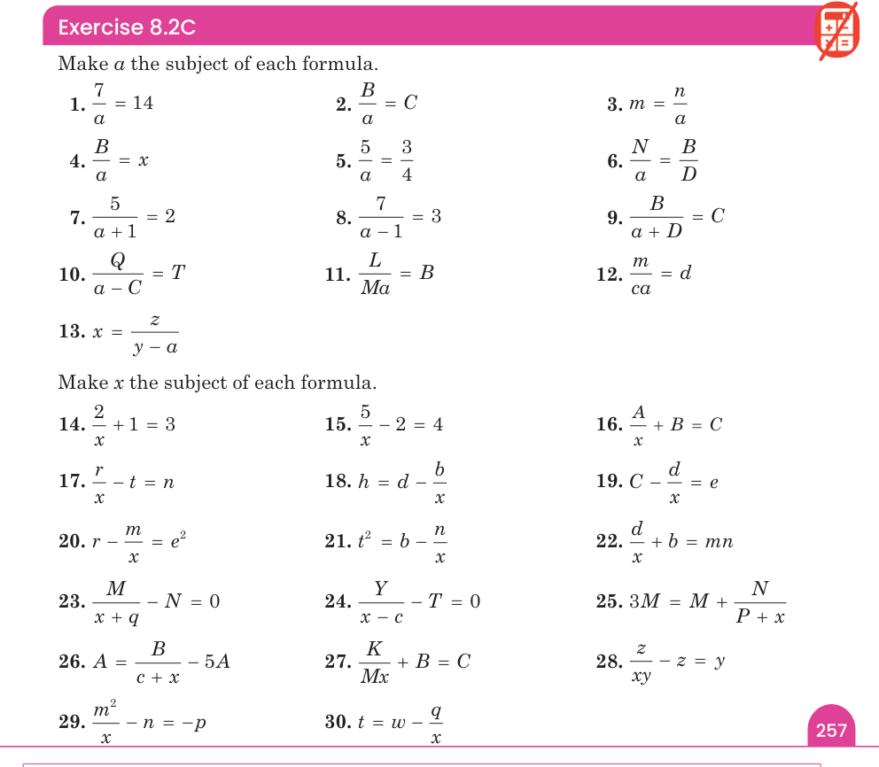 Exercise 8.2C