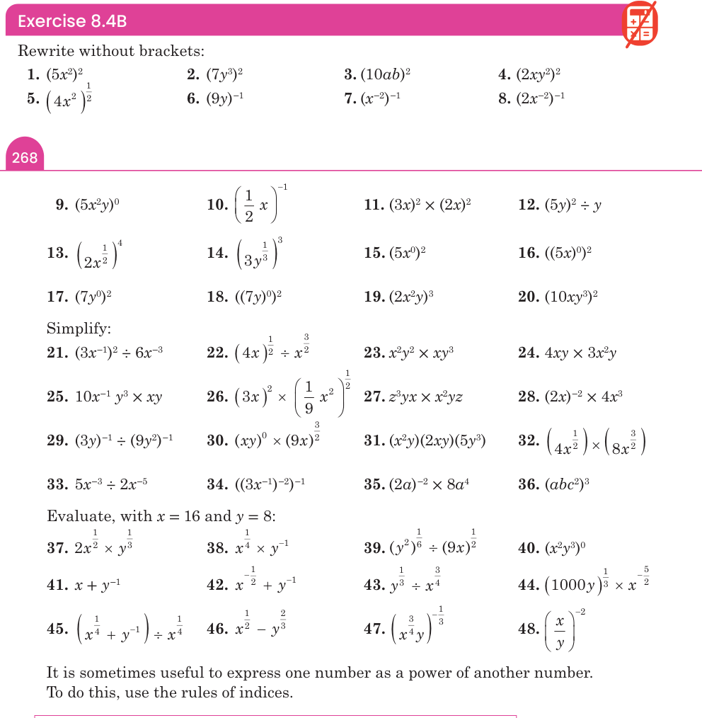 Exercise 8.4B