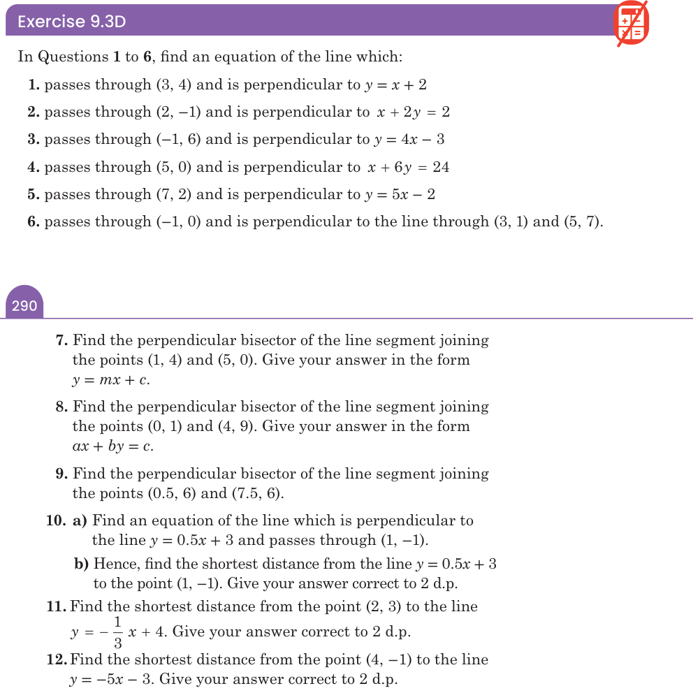 Exercise 9.3D