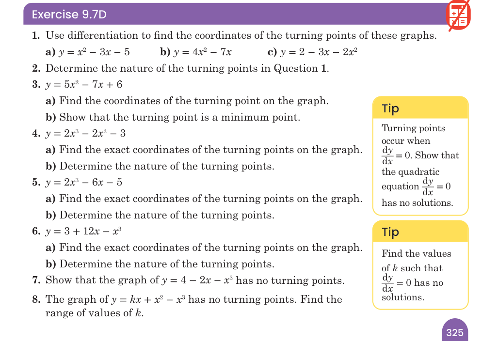 Exercise 9.7D
