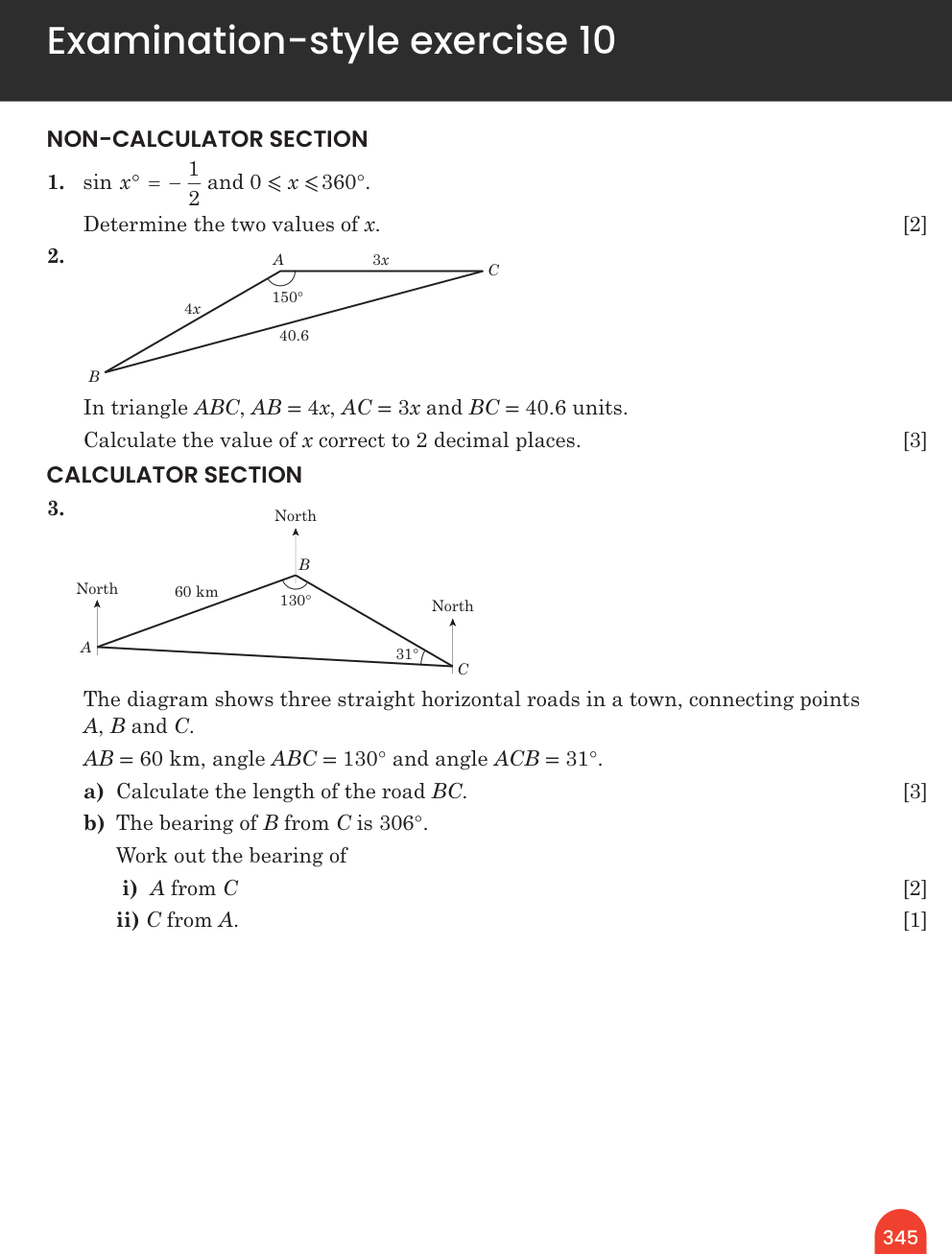 Examination-style exercise 10