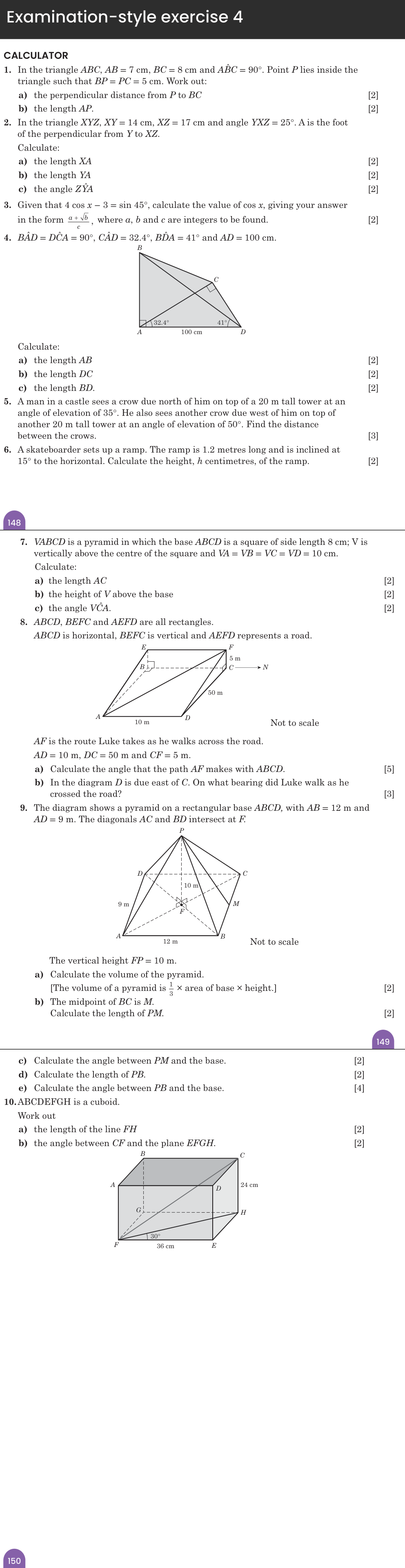 Examination-style exercise 4