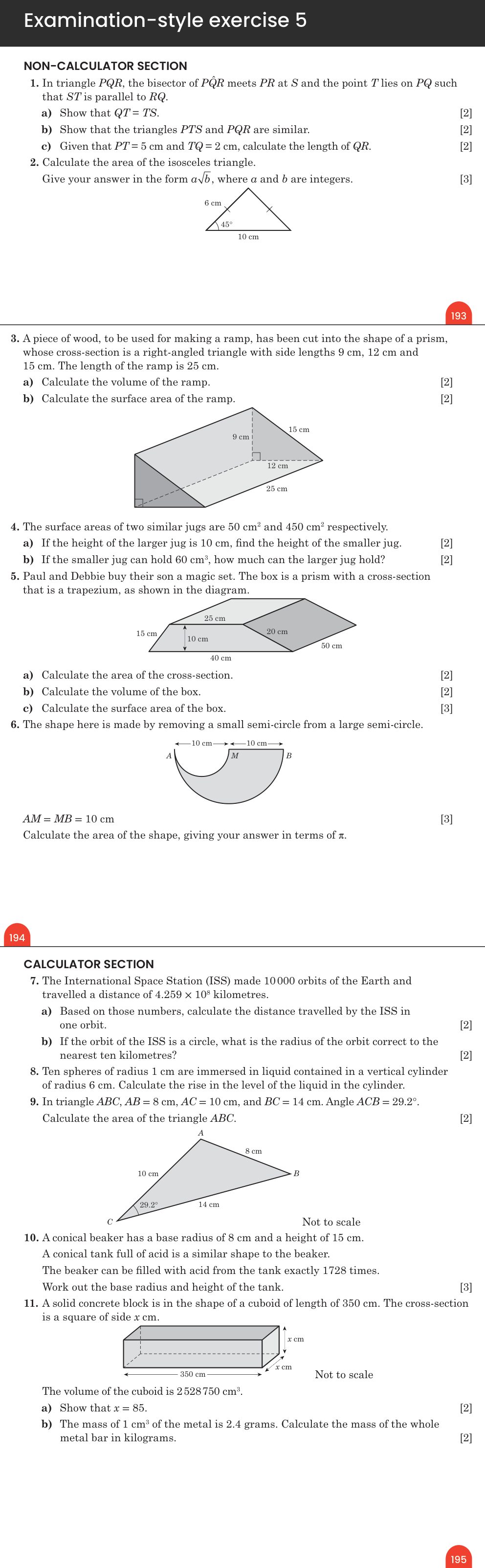 Examination-style exercise 5