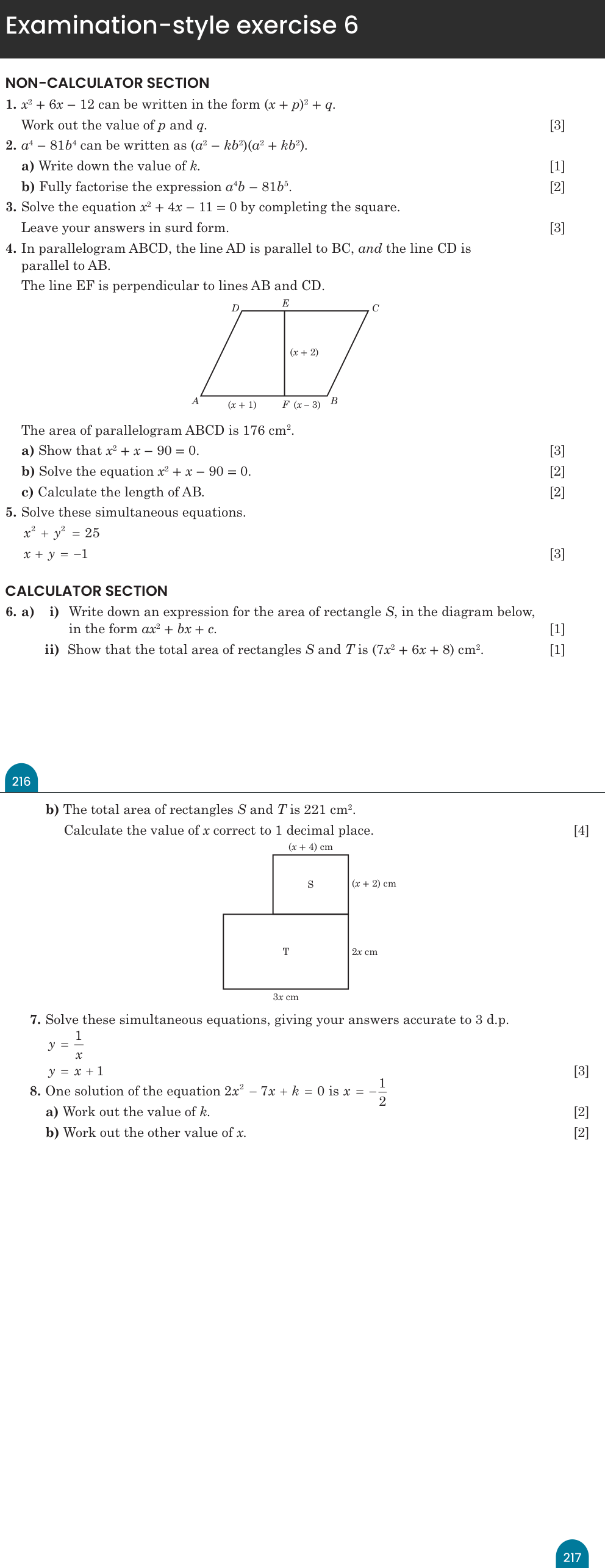 Examination-style exercise 6