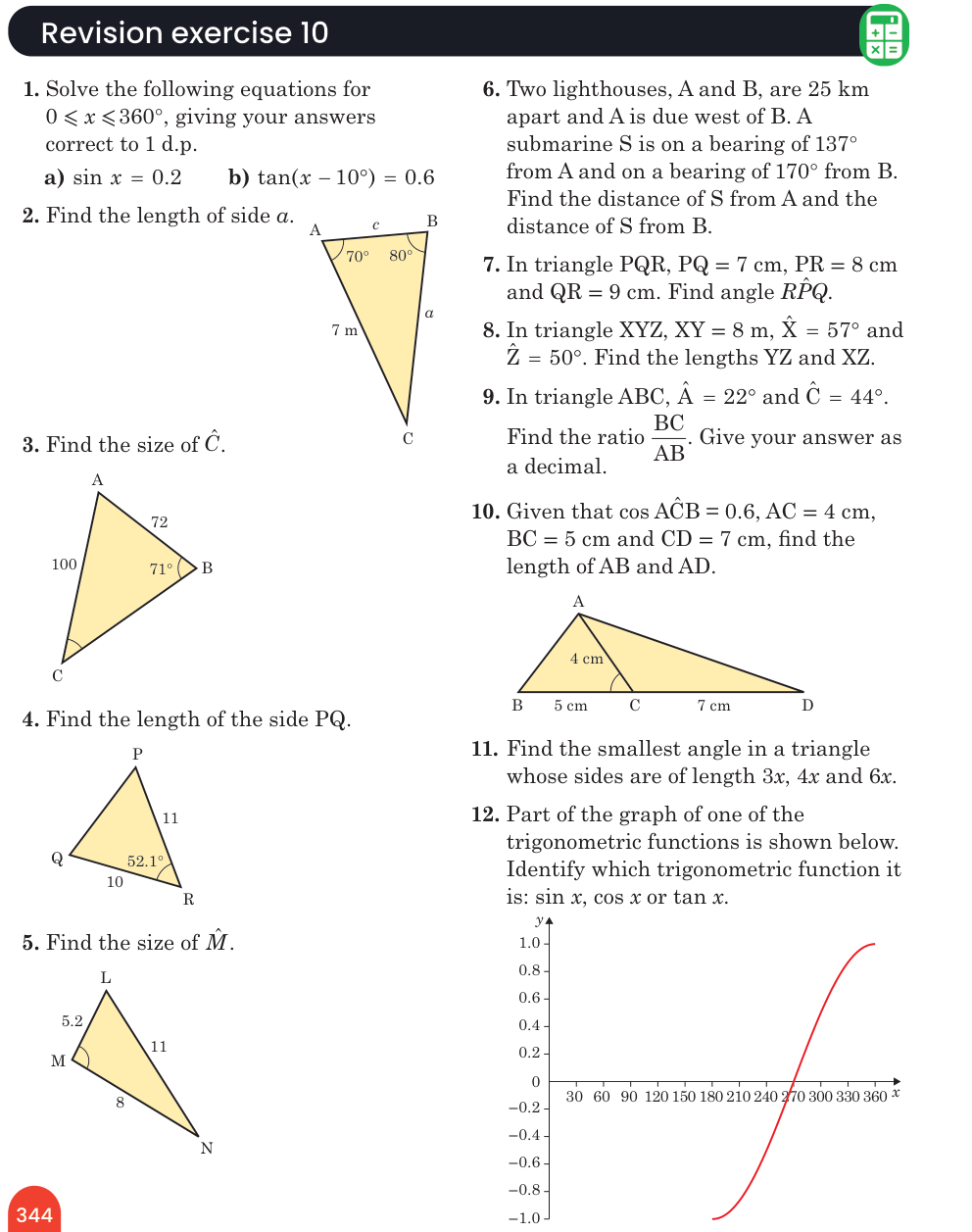Revision exercise 10