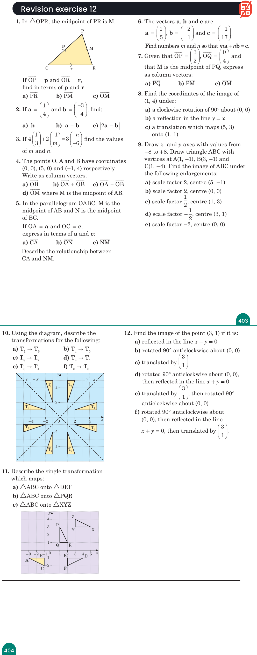 Revision exercise 12