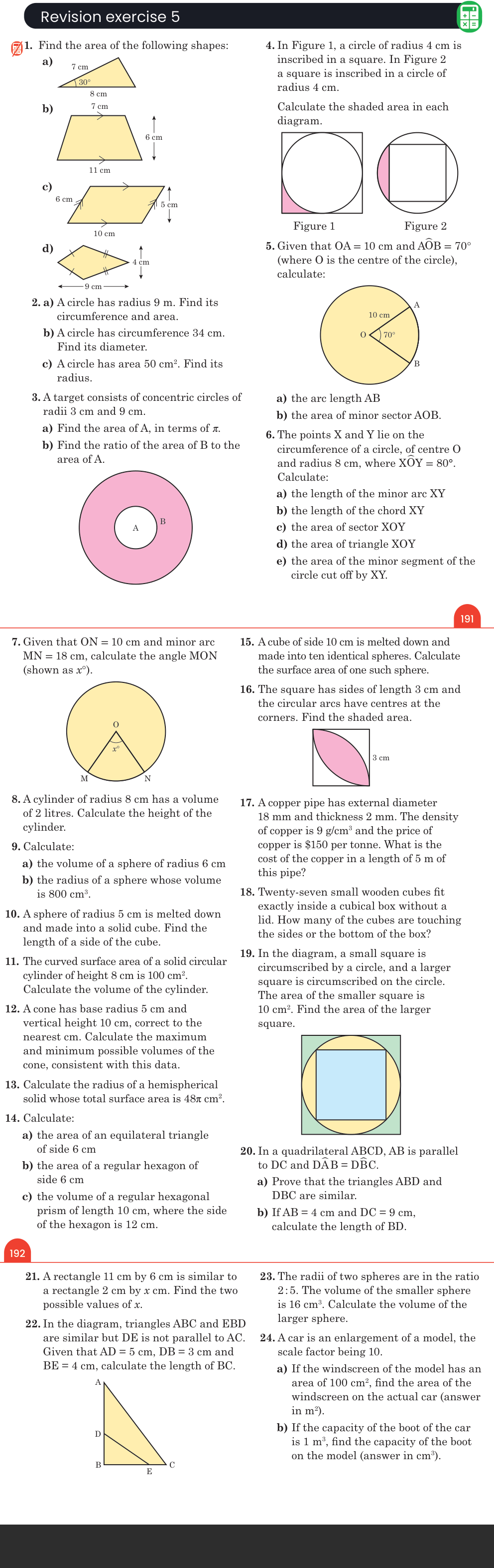 Revision exercise 5