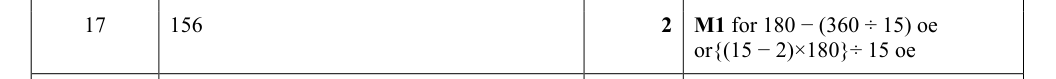 Mark scheme