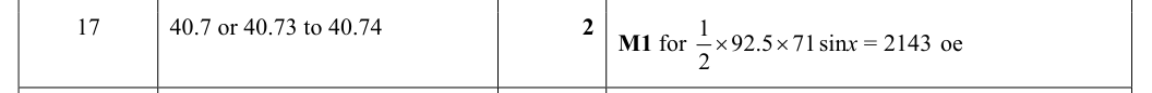 Mark scheme