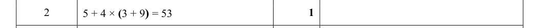 Mark scheme