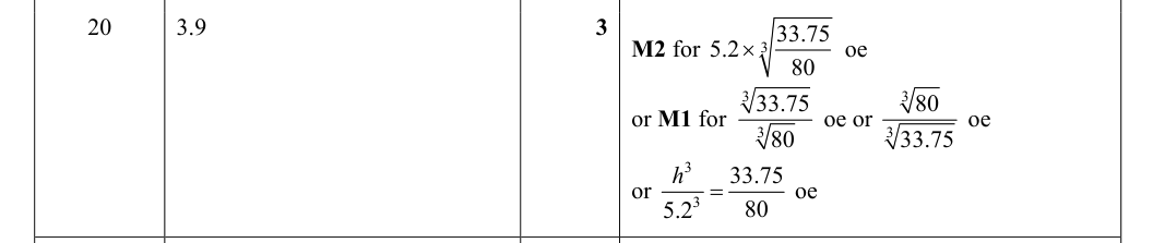 Mark scheme