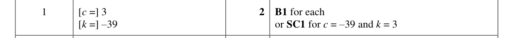 Mark scheme