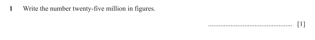 Question 1