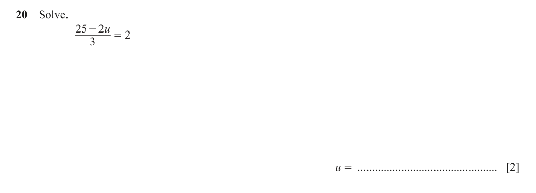 Question 20