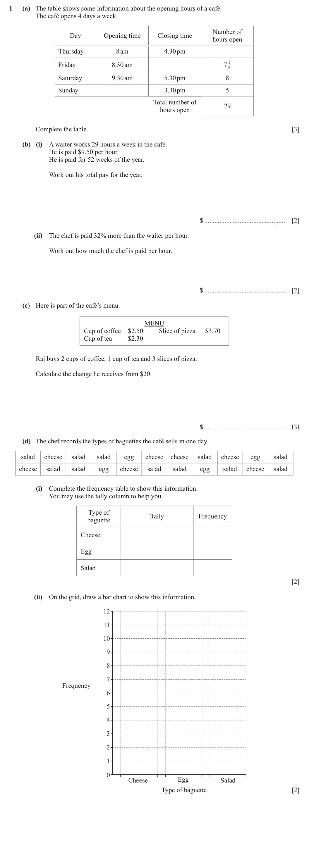 Question 1