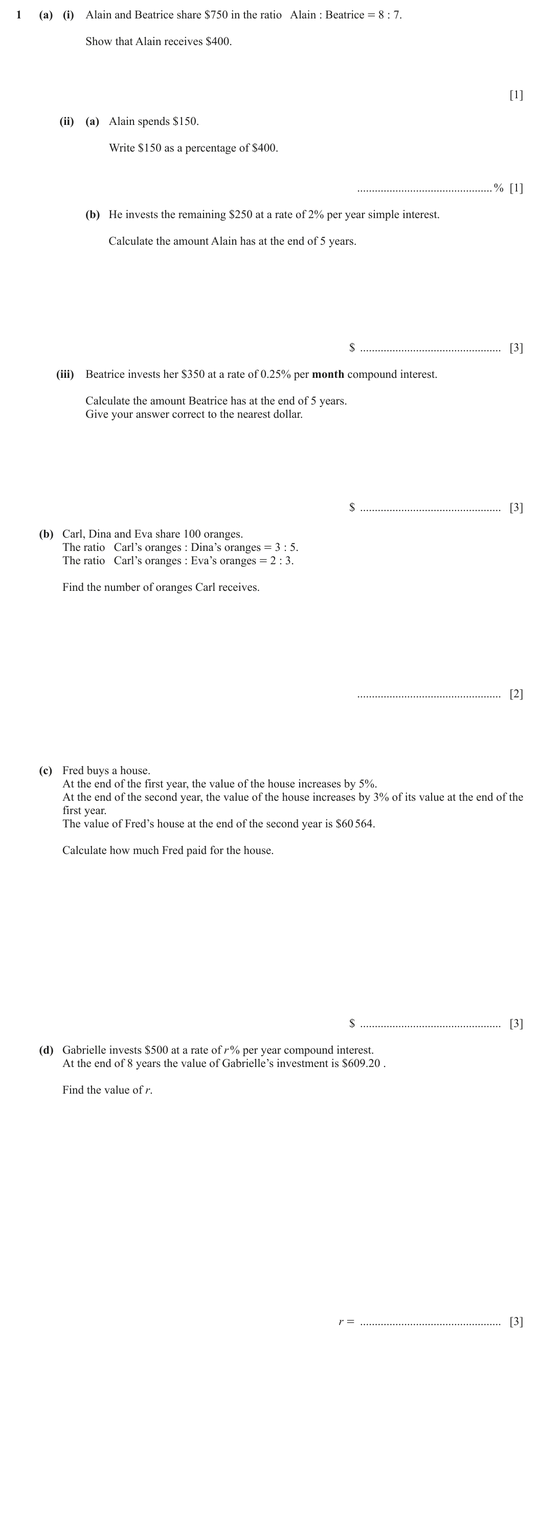 Question 1