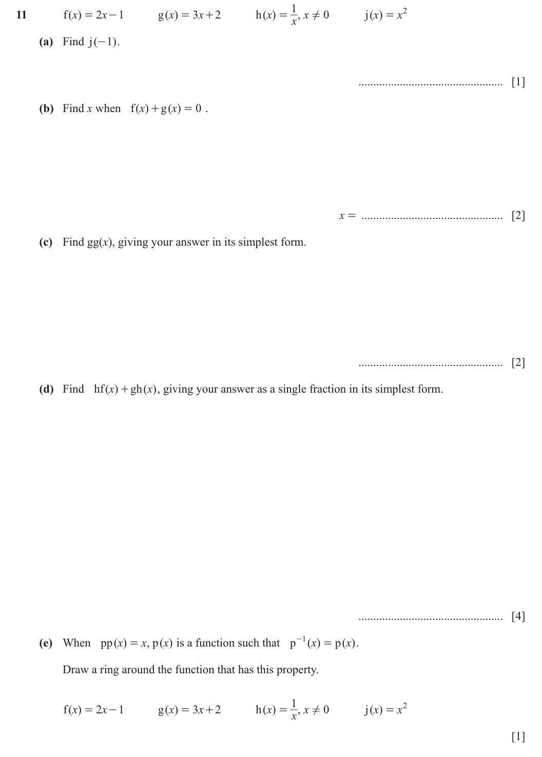 Question 11