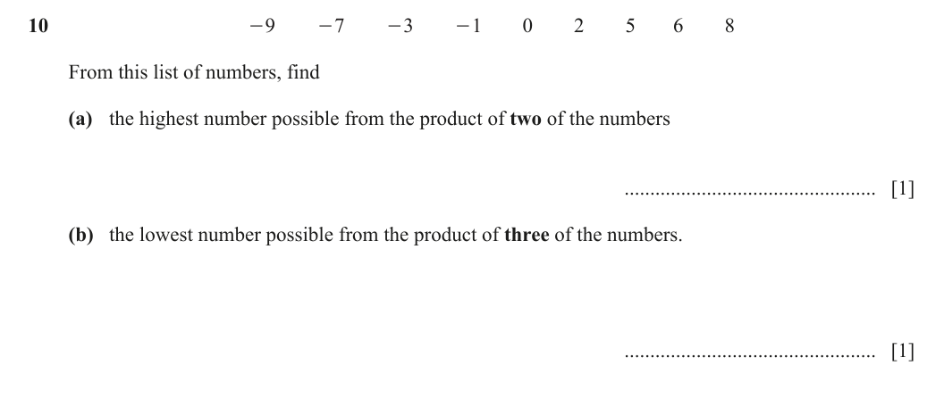 Question 10