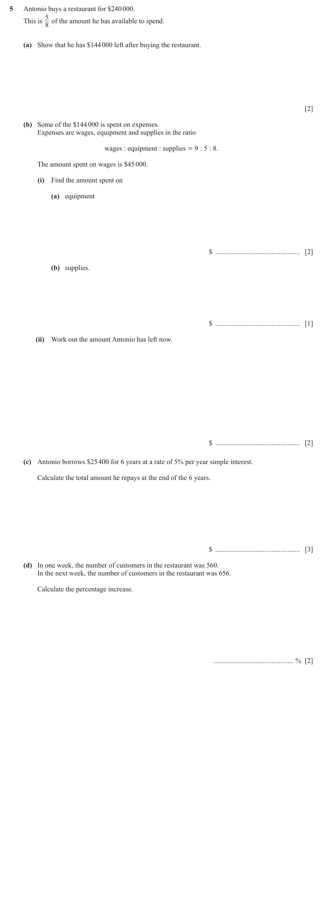 Question 5