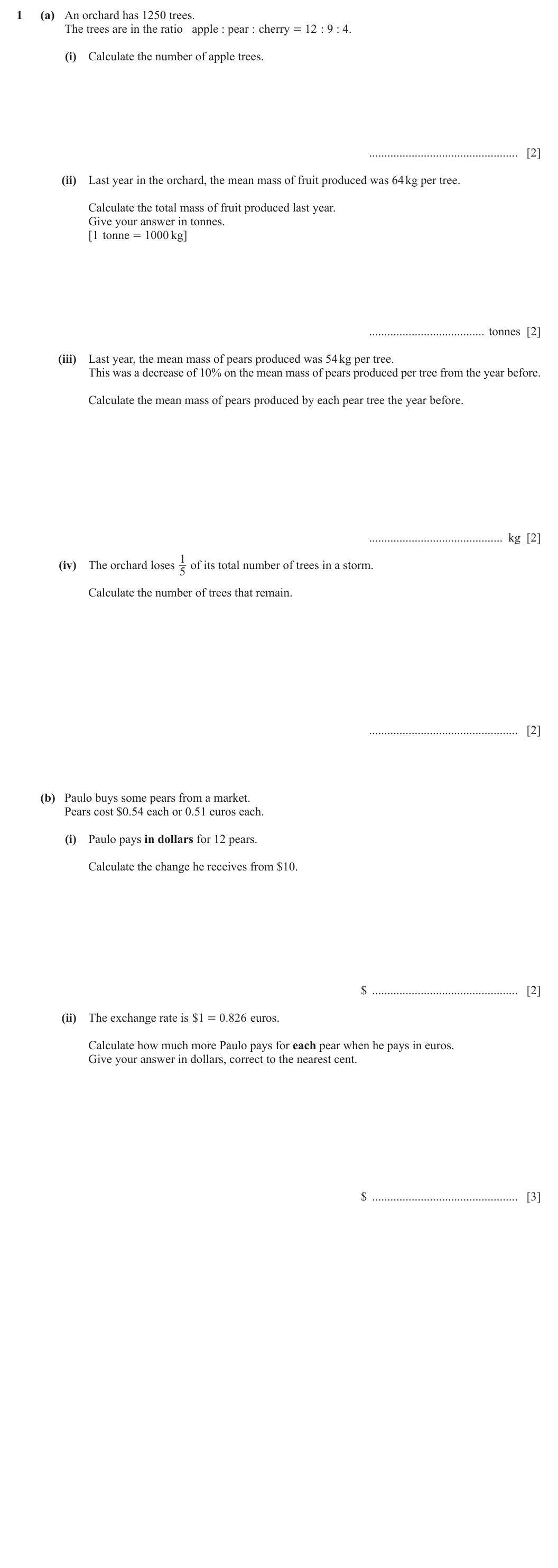 Question 1