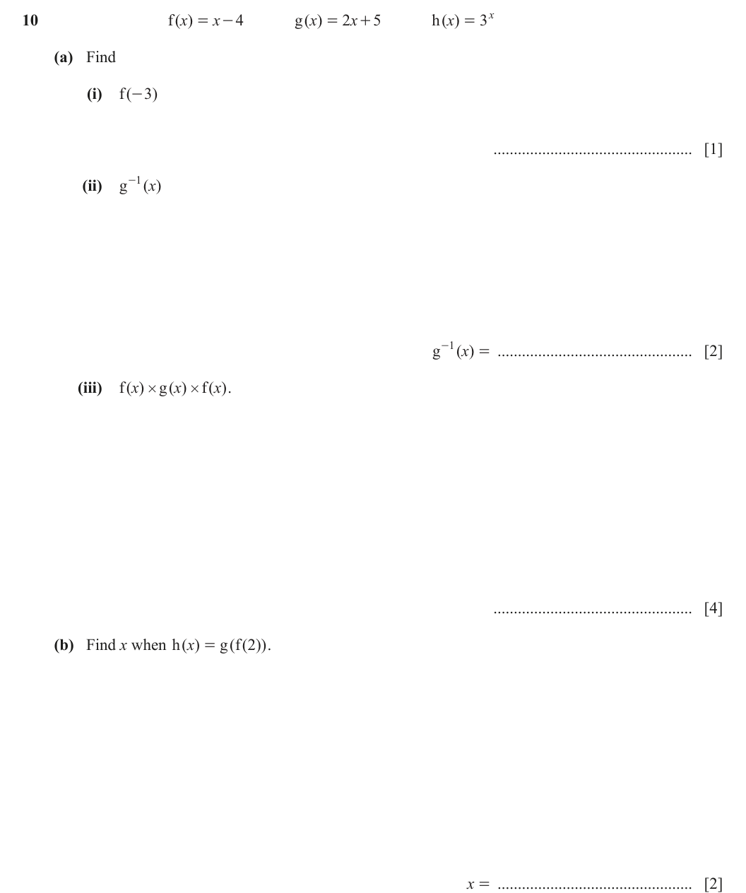 Question 10