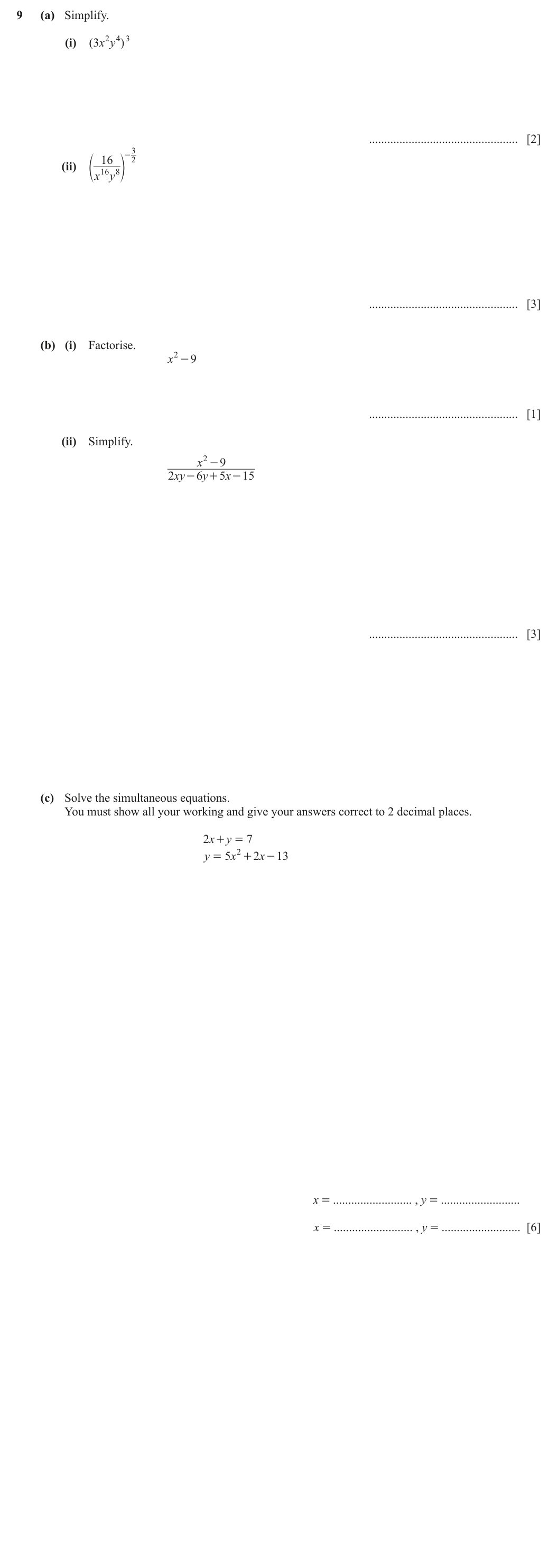 Question 9