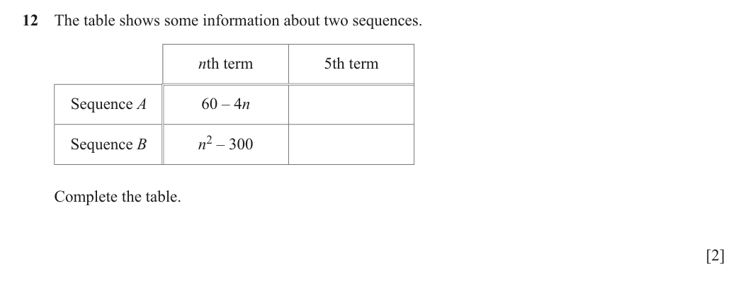 Question 12