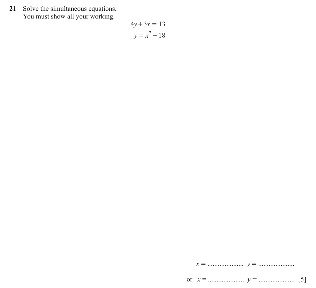 Question 21