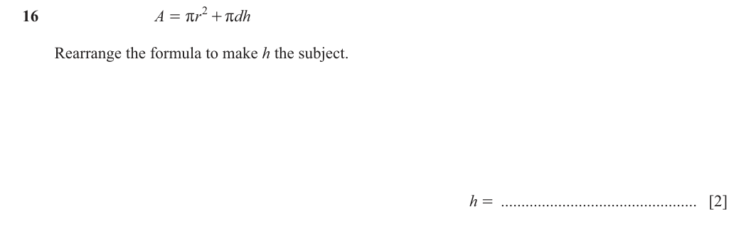 Question 16
