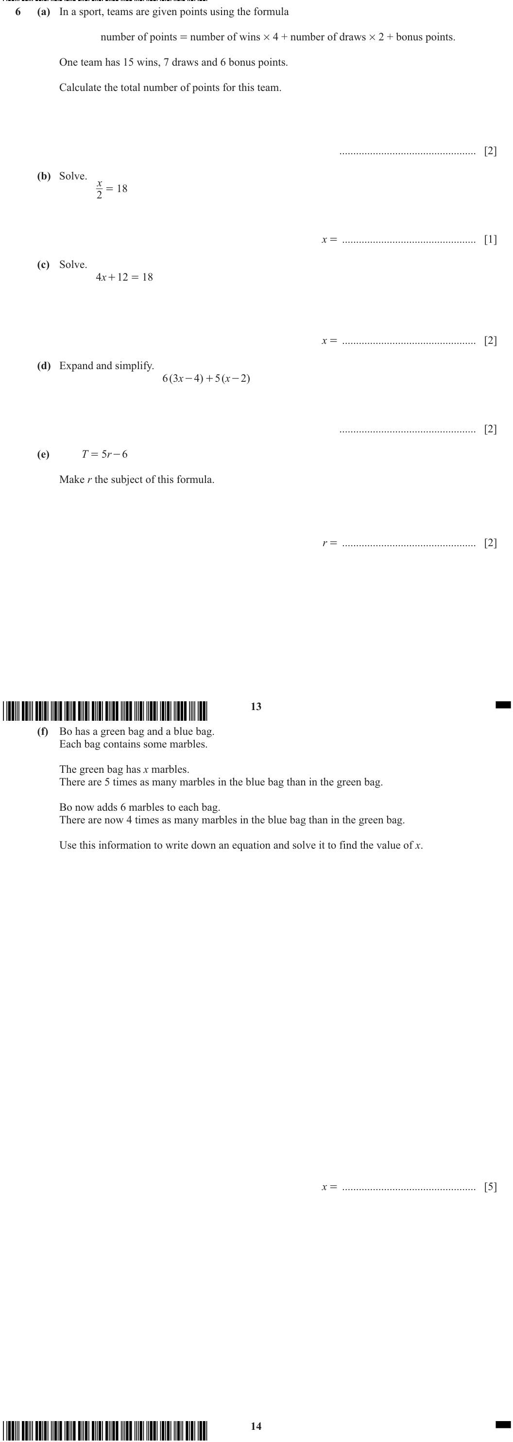 Question 6