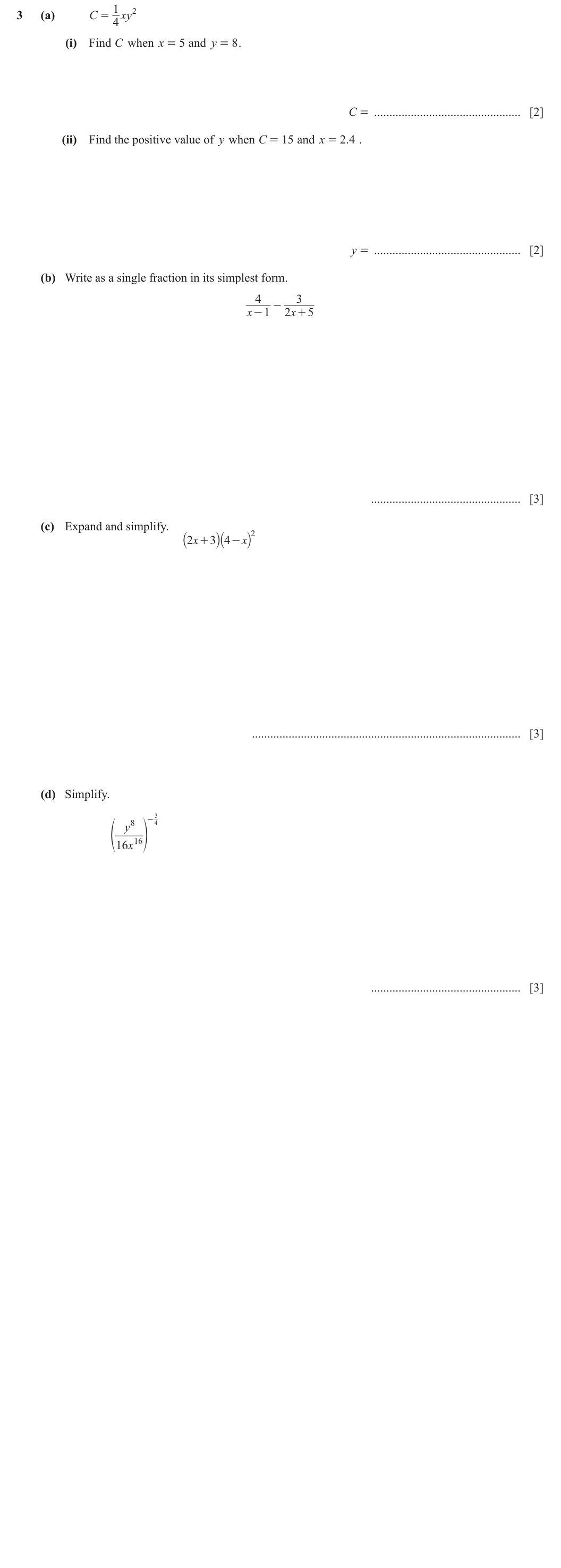 Question 3
