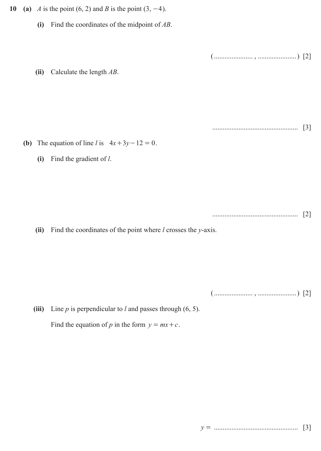 Question 10
