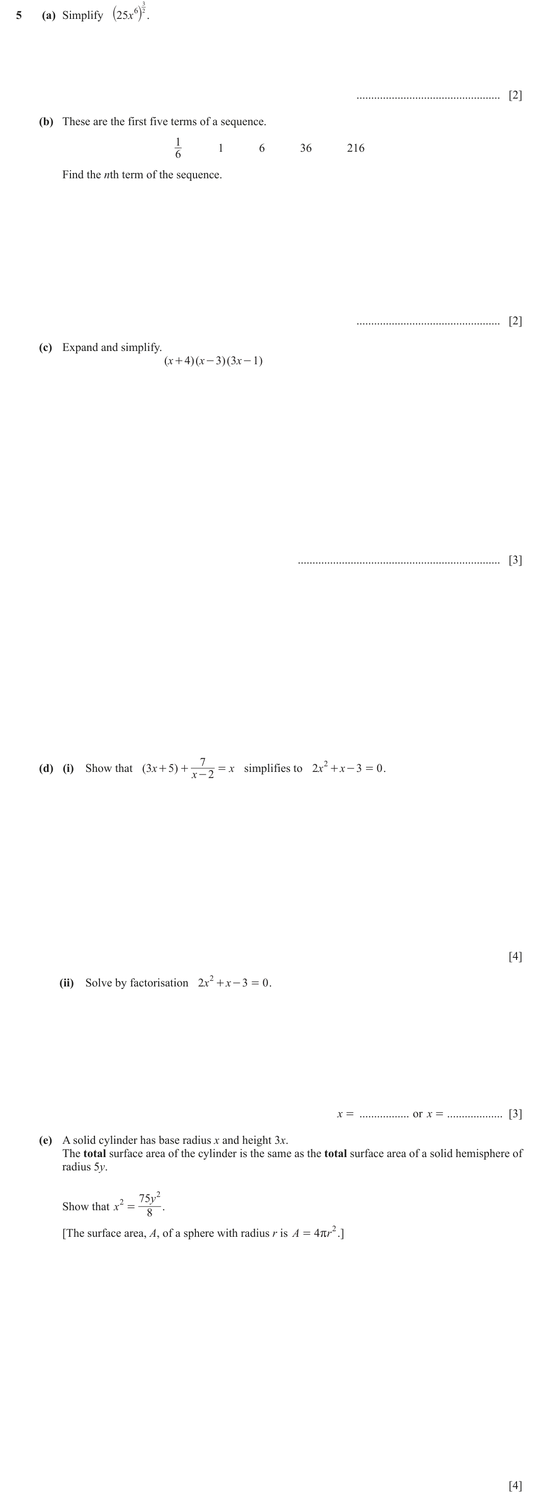 Question 5