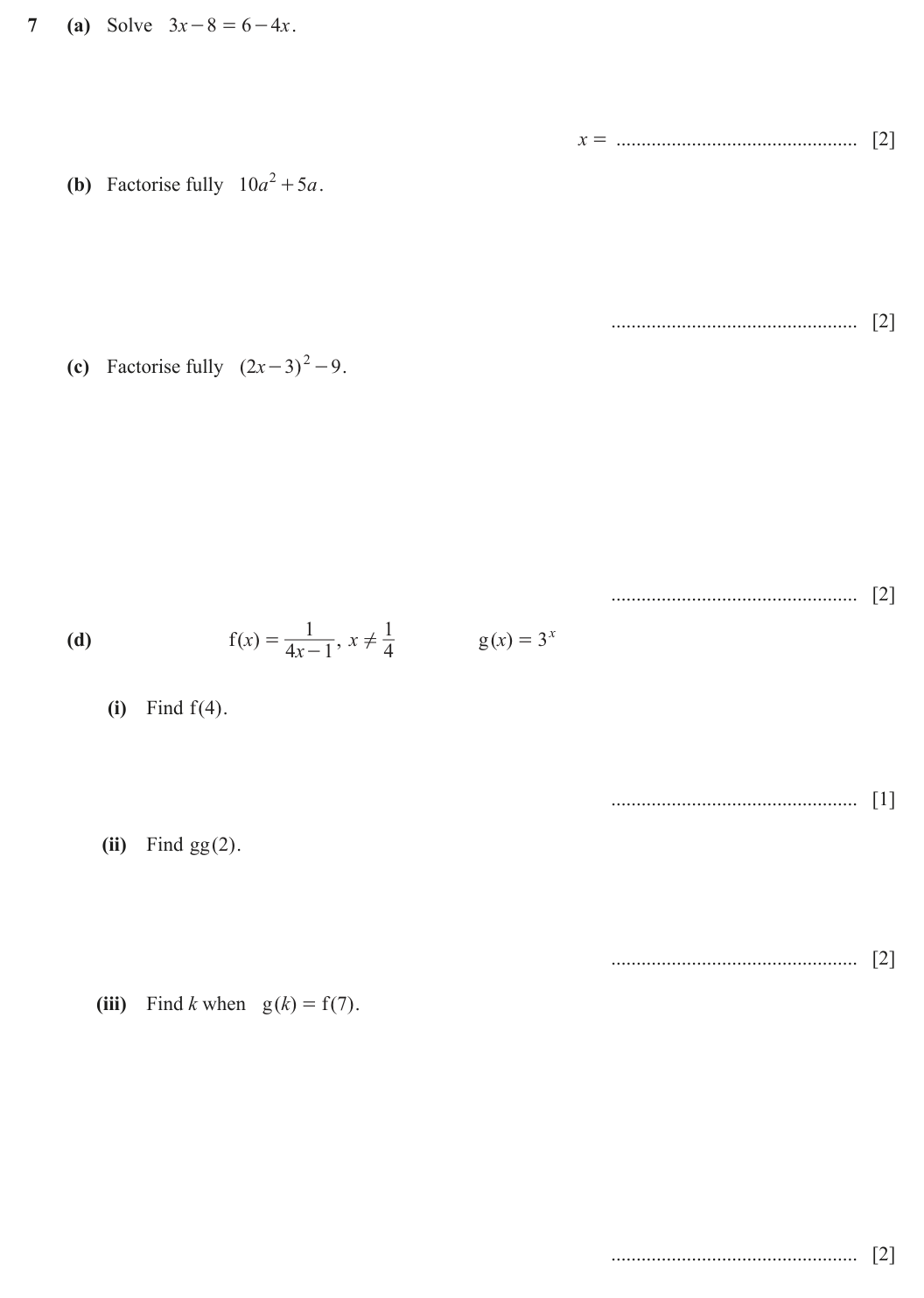 Question 7