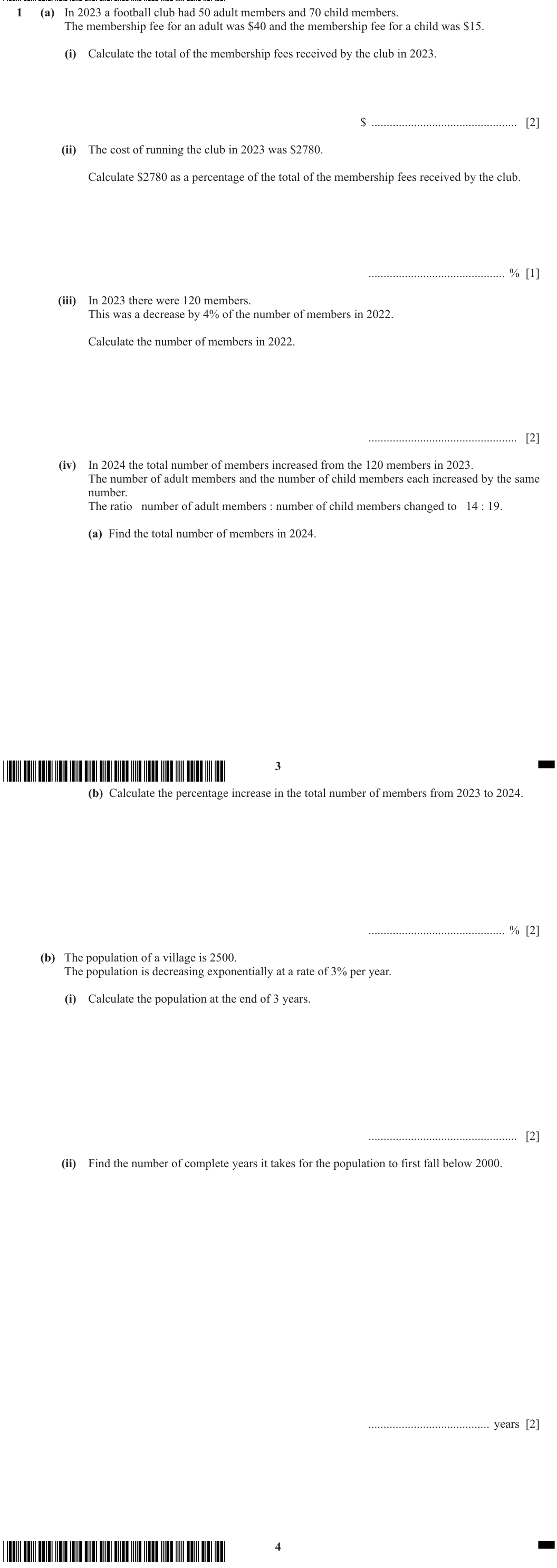 Question 1