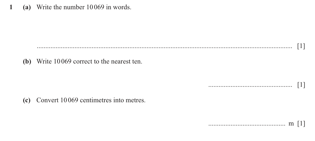 Question 1