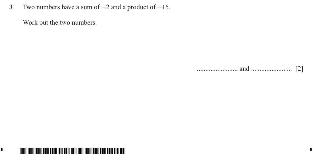 Question 3