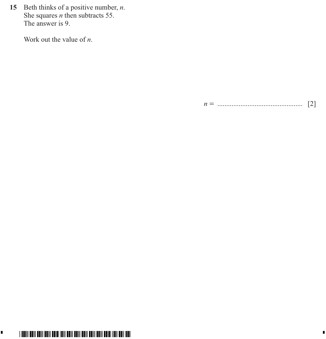 Question 15